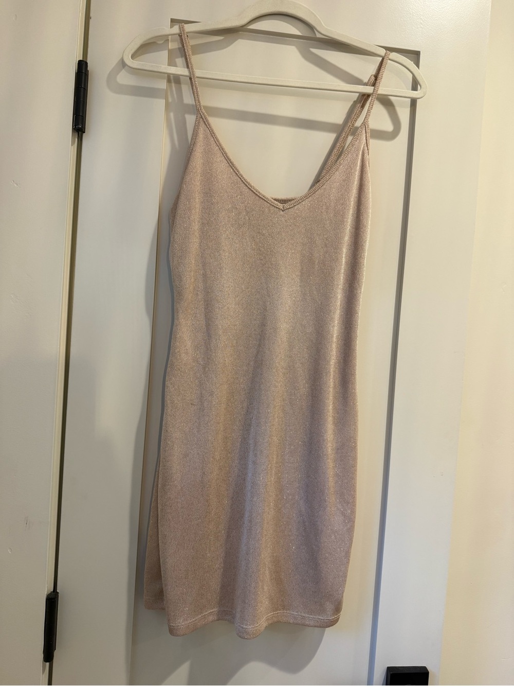 Nasty Gal Shimmery Gold Slip Dress
